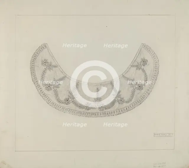 Collar, c. 1937. Creator: Marie Famularo.