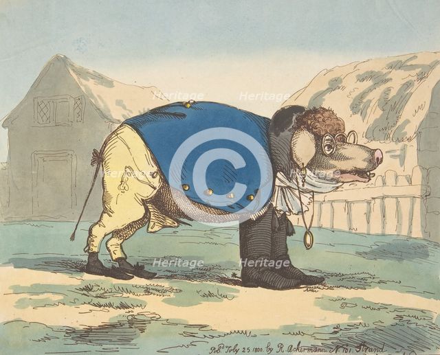 Collar'd Pork, July 25, 1800., July 25, 1800. Creator: Thomas Rowlandson.