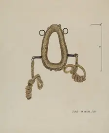 Collar For Burro, c. 1936. Creator: Roberta Elvis
