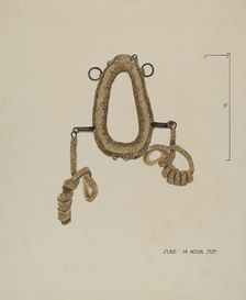 Collar For Burro, c. 1936. Creator: Roberta Elvis