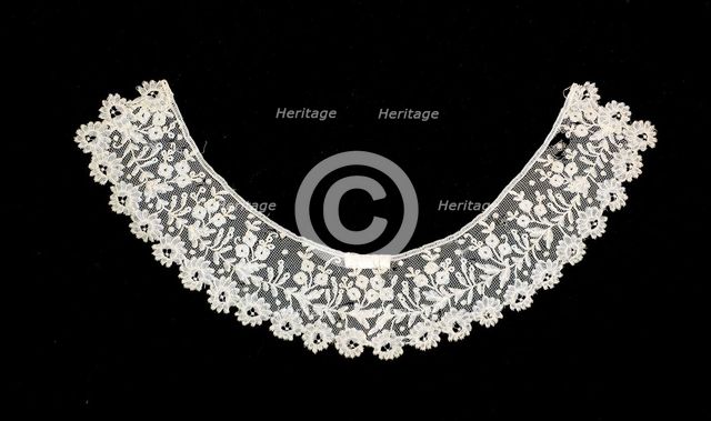 Collar, probably Belgian, ca. 1850. Creator: Unknown.