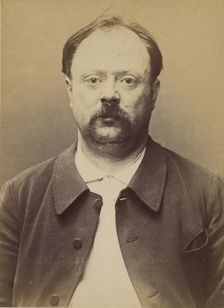 Collet. Edouard, Jean-Baptiste. 44 ans, né le 6/1/50 à Paris XVlle. Ciseleur. Anarchiste. ..., 1894. Creator: Alphonse Bertillon