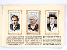 Collectables Picture of movie stars that came with the Players cigarette packet, 1934. Creator: Unknown