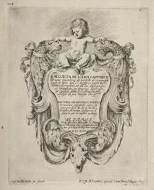 Collection of Various Caprices and New Designs of Cartouches and Ornaments. Creator: Stefano Della Bella (Italian, 1610-1664)