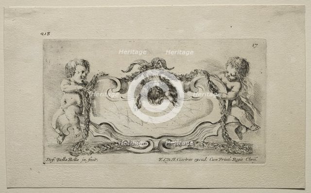 Collection of Various Caprices and New Designs of Cartouches and Ornaments: No 17. Creator: Stefano Della Bella (Italian, 1610-1664).