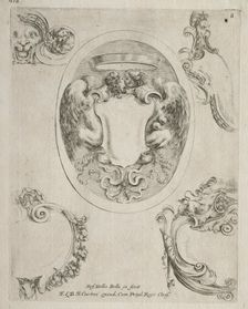 Collection of Various Caprices and New Designs of Cartouches and Ornaments: No 8. Creator: Stefano Della Bella (Italian, 1610-1664)