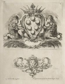 Collection of Various Caprices and New Designs of Cartouches and Ornaments: No. 6. Creator: Stefano Della Bella (Italian, 1610-1664)
