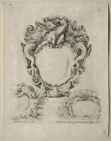Collection of Various Caprices and New Designs of Cartouches and Ornaments: No. 9. Creator: Stefano Della Bella (Italian, 1610-1664)