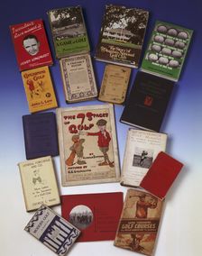 Collection of golfing books, 20th century. Creator: Unknown