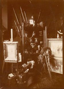 Collection of Military Artifacts, 1880s. Creator: Unknown
