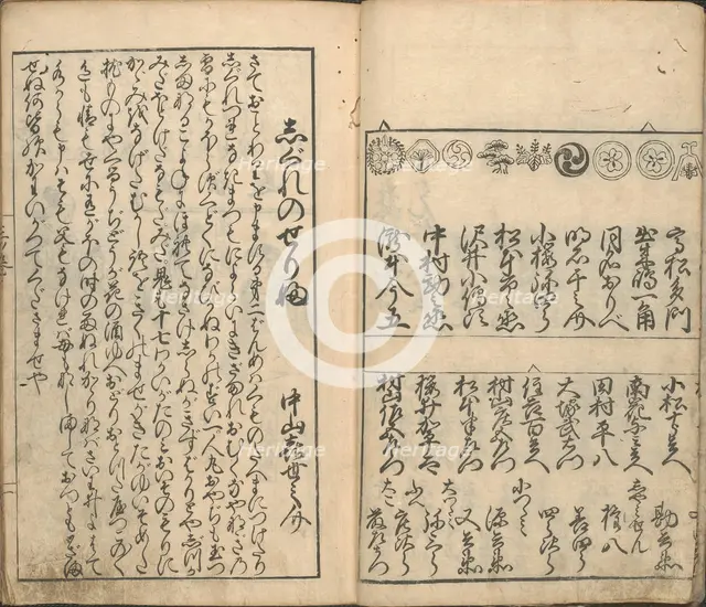 Collection of Pictures of the Actors in the Four Theatres..., late 18th century. Creator: Furuyama Moroshige.