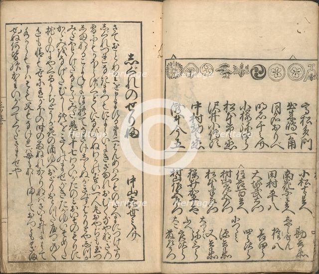 Collection of Pictures of the Actors in the Four Theatres..., late 18th century. Creator: Furuyama Moroshige.