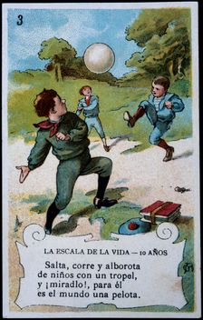 Collection of stickers Scale of life number 3, 20th century. Creator: Mestres, Apeles (1854 - 1936)