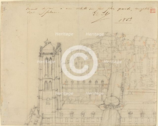 College Henri IV, 1863. Creator: Charles Meryon.