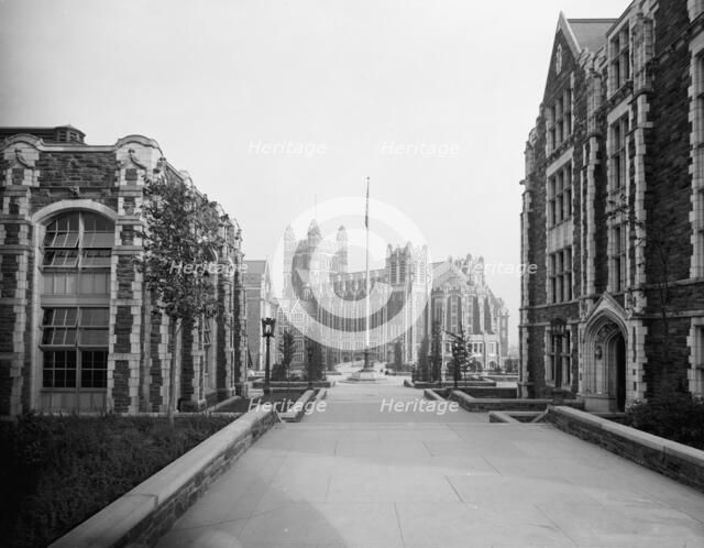 College of the City of New York, west entrance, c.between 1910 and 1920. Creator: Unknown.
