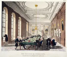 College of Physicians, London, 1808. Artist: Augustus Charles Pugin