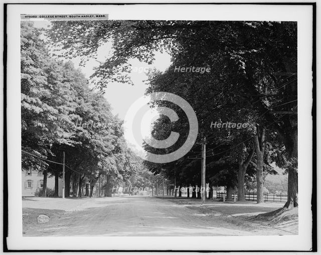 College Street, South Hadley, Mass., c1908. Creator: Unknown.