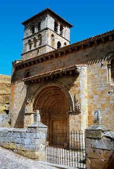 Collegiate Church of San Pedro de Cervatos, Cantabria, Spain, 12th century (2008). Creator: LTL