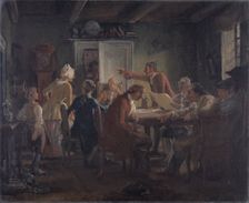 Collegium Politicum. From Ludvig Holberg’s The Political Tinker, Act I, Scene 2., 1850-1851. Creator: Wilhelm Marstrand