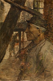 Collier with Safety Lamp. Creator: Constantin Emile Meunier