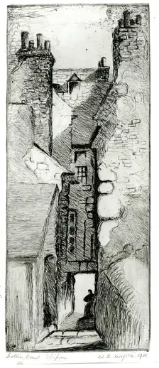 Collier Court, Shiprow, 1918. Creator: William Lionel Wyllie