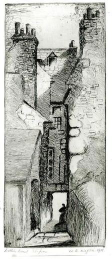 Collier Court, Shiprow, 1918. Creator: William Lionel Wyllie