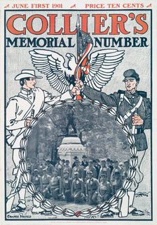 Collier's, Memorial Number , June First 1901, Price Ten Cents, c1890 - 1907. Creator: Edward Penfield
