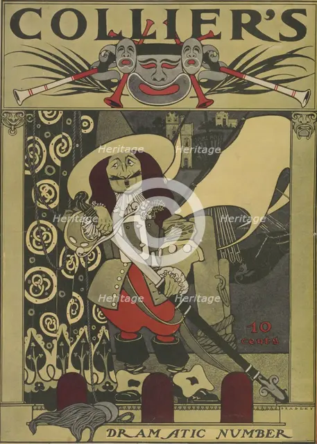 Collier's. Dramatic number, c1894 - 1896. Creator: William H Bradley.