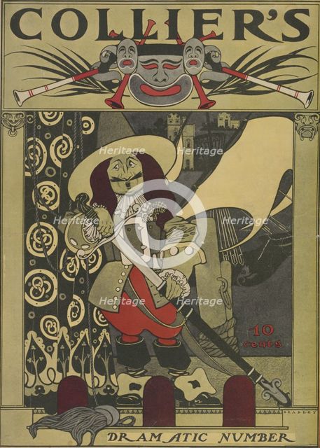 Collier's. Dramatic number, c1894 - 1896. Creator: William H Bradley.