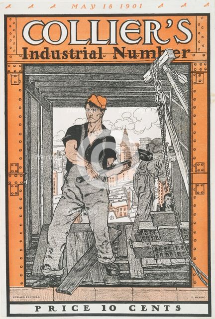 Collier's, Industrial Number, May 18, 1901, Price 10 Cents, c1901. Creator: Edward Penfield.