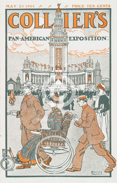 Collier's, Pan-American Exposition, May 25, 1901, Price Ten Cents, c1901. Creator: Edward Penfield.