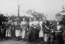 Colliery Lasses, British Coal strike, between c1910 and c1915. Creator: Bain News Service