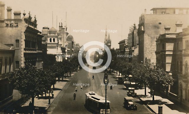 Collins Street, Melbourne, Australia, c1920s. Creator: Unknown.