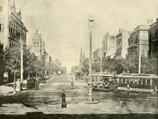 Collins Street, Melbourne, from the Treasury Buildings 1901. Creator: Unknown