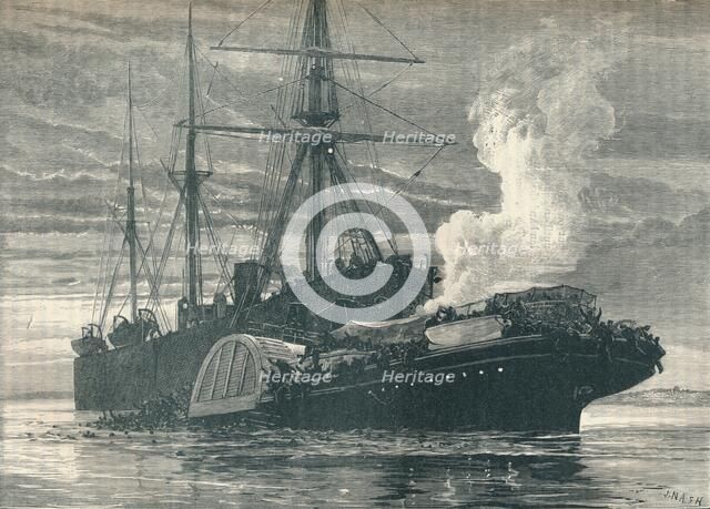 Collision of the 'Bywell Castle' with the 'Princess Alice', 1878 (1906). Artist: J Nash.