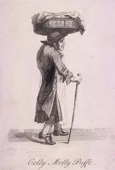 Colly Molly Puffe Cries of London, c1688. Artist: Anon