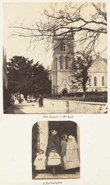 Coln Church + Mr Kent; 3 Miss Wallingtons, 1853-56. Creator: John Dillwyn Llewelyn