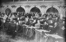Colo. Legislature hearing Gov. Ammon, 1914. Creator: Bain News Service