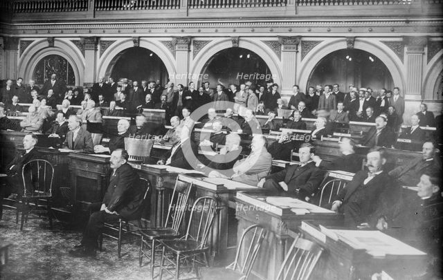 Colo. Legislature hearing Gov. Ammon, 1914. Creator: Bain News Service.