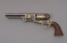 Colt Third Model Dragoon Percussion Revolver, serial no. 12406, American, Connecticut, ca. 1853. Creator: Samuel Colt