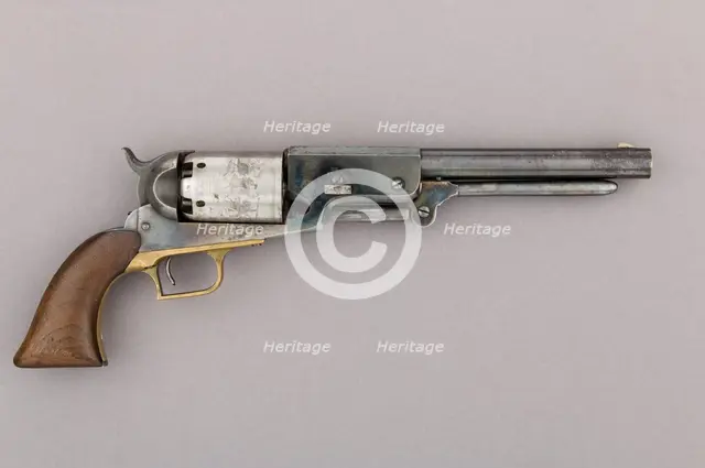 Colt Walker Percussion Revolver, serial no. 1017, American, Whitneyville, Connecticut, 1847. Creator: Eli Whitney.