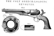 Colt "Frontier" revolver, invented by Samuel Colt (1814-62), c1850. Creator: Unknown