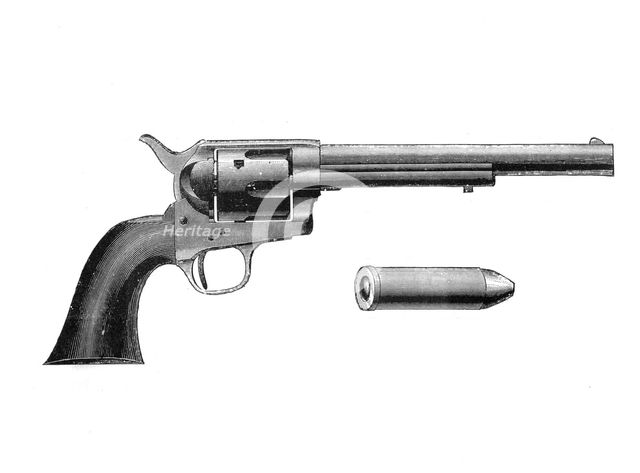 Colt "Frontier" revolver, invented by Samuel Colt (1814-62), c1890. Creator: Unknown.