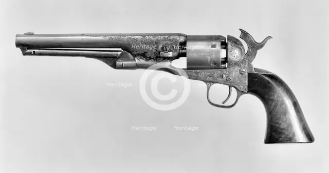 Colt Model 1861 Navy Percussion Revolver, serial no. 12240, American, Hartford, Connecticut, 1863. Creator: Samuel Colt.