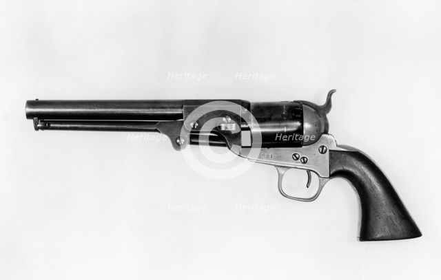 Colt Navy Percussion Revolver, Confederate Model, serial no. 2651, American, 1862-64. Creator: Griswold and Grier Company.