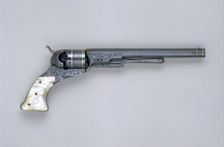 Colt Paterson Percussion Revolver, No. 5, Holster Model, serial no. 940, American, ca. 1840. Creator: Samuel Colt