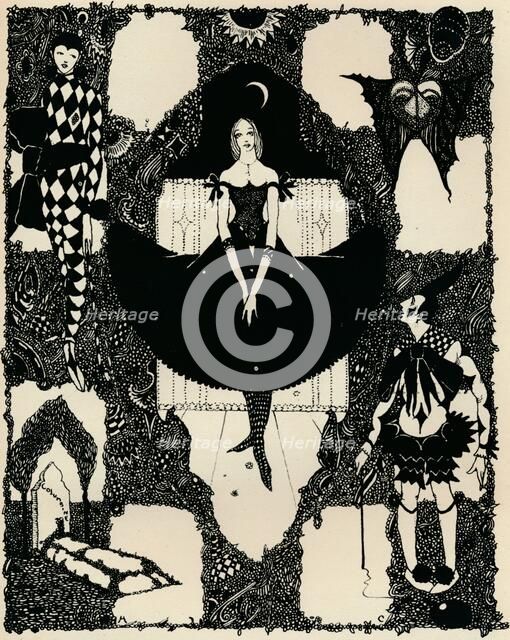 Columbine, c 1900-1930, (1925). Artist: Harry Clarke