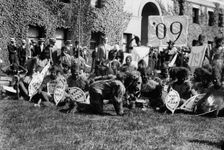 Columbia 09 students as Zulu savavages [i.e. savages], between c1910 and c1915. Creator: Bain News Service
