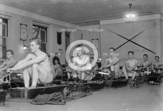 Columbia Crew Practice 1/19/14, 1914. Creator: Bain News Service.