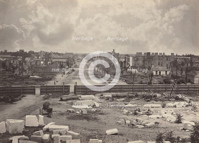 Columbia from the Capitol, 1865-1866. Creator: George N. Barnard.